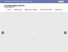 Tablet Screenshot of myangelanimalhospital.com